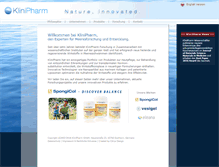 Tablet Screenshot of klinipharm.de